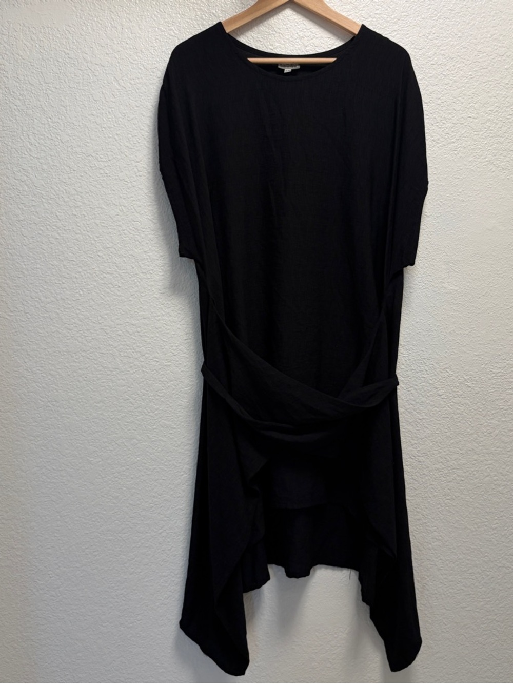 Niche Lagenlook Rayon Blend Dress Women’s Size S/ M Short Sleeve Wrap Design